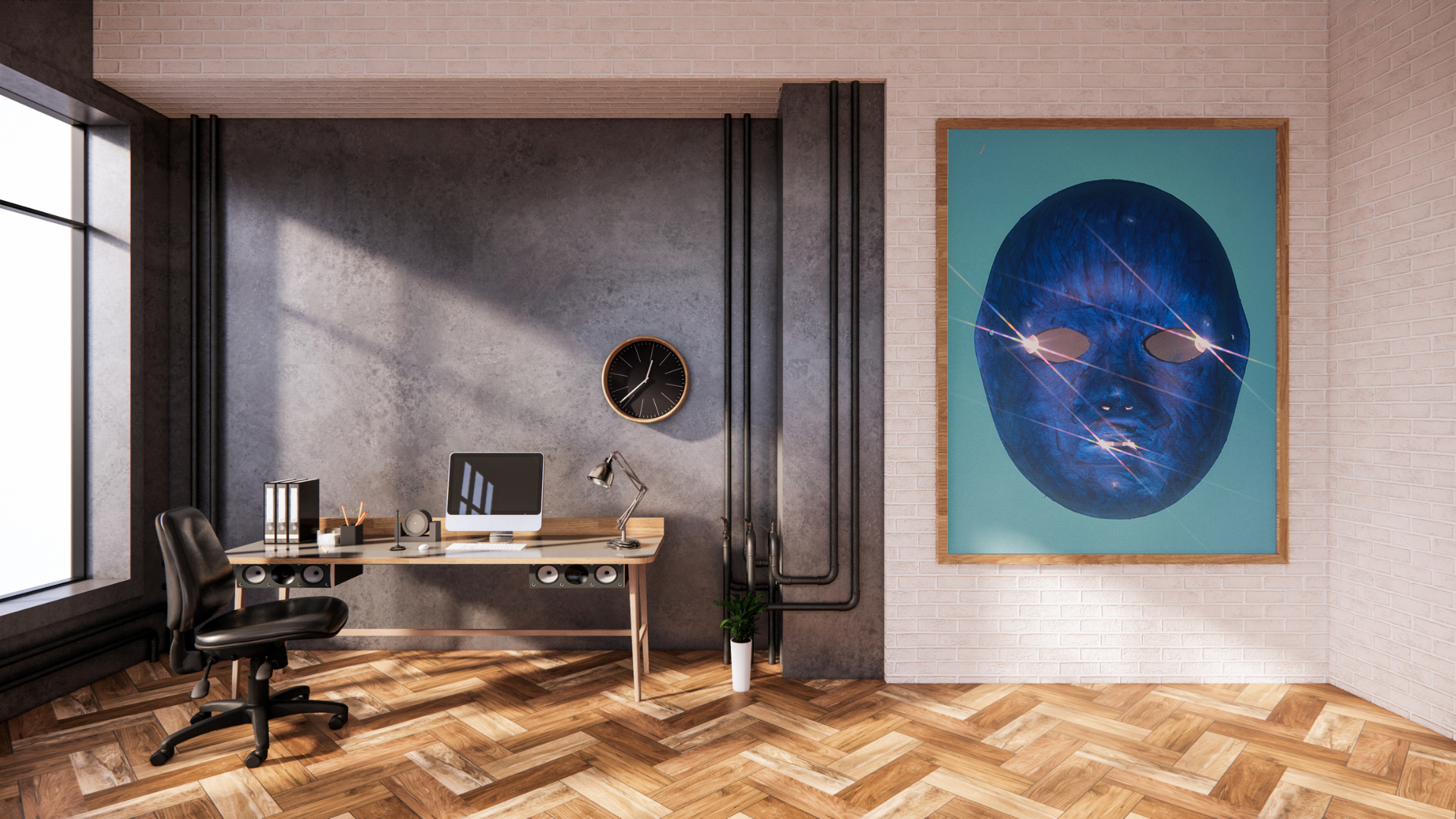 A Sparkle in Her Eye original abstract contextualised office art modern decor photo print by Blair Montague Drake